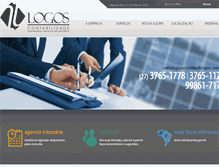 Tablet Screenshot of contabilidadelogos.com.br